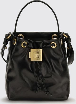 Balmain Mini borsa Pulse in pelle con chiusura a coulisse e lucchetto