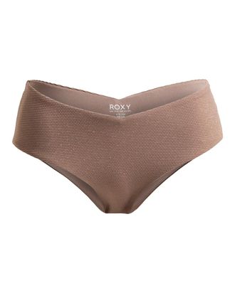 Roxy Bikini-Hose ROXY Lasca, Damen, Gr. XS, US-Gr&ouml;ssen, grau (deep taupe), [Hauptstoff] 78% Nylon, 9% Nylon, 7, 00% Metall, 6, 00% Elasthan, Badehosen Biki