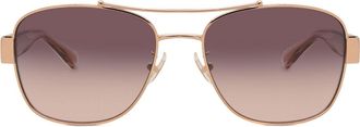 Coach HC7161 CR617 93310J Womens Sunglasses Gold Size 56