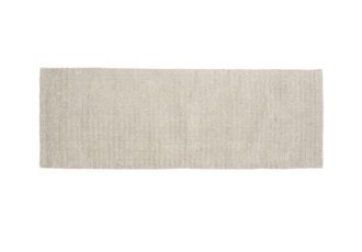 Woodek Alfombra de lana de dise&ntilde;o escandinavo milton, gris claro - 70x200