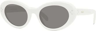 Celine Verhoog je stijl met Cl 40193I zonnebril - unisex - Zonnebrillen - Wit - 52 MM - Accessoires