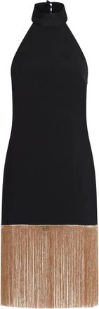 Taller Marmo Abito corto Berlin con frange - Nero