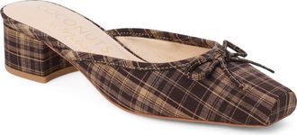 Matisse Footwear Geneva Mule in Brown Plaid at Nordstrom, Size 11