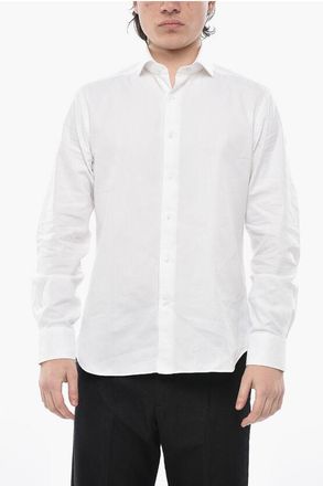 Corneliani Solid Cotton Shirt size 40