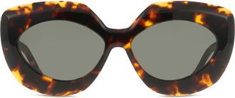 Agent Provocateur Edena Shell Womens Sunglasses Tortoiseshell Size 57