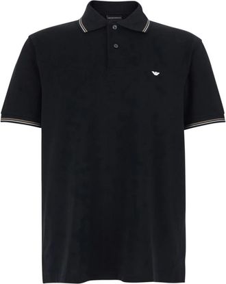 Emporio Armani T-shirts en polos - Heren - Polos - Zwart - 2XL - Katoen - Tops