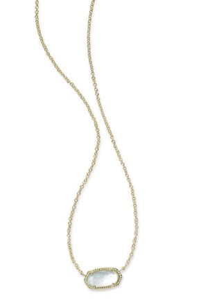 Kendra Scott Elisa Necklace in March/light Blue Illusion/gold at Nordstrom