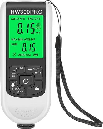 OEM Medidor De Espesor De Pintura, Sonda Fe/nfe, Medidor De Espesor De Recubrimiento, Profesional, Multifuncional, Para Autom&oacute;viles, Prueba Precisa Hw-300