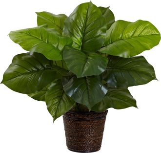 Nearly Natural 29-in Large Leaf Philodendron Silk Plant in Green at Nordstrom