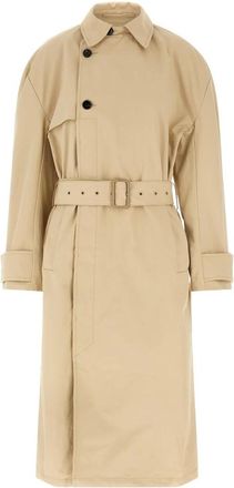 Entire studios Klassieke Trenchcoat - Dames - Trenchcoats - Beige - 2XS - Katoen - Jassen