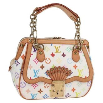 Louis Vuitton Tweedehands Canvas Louis Vuitton tassen - Dames - Pre-owned - Wit - Maat: ONE Size Leer