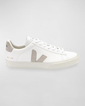 Veja Campo Bicolor Leather Low-Top Sneakers