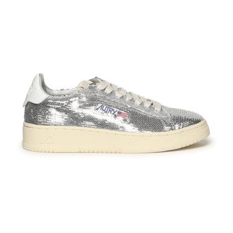 Autry Sneakers, female, Gray, 7 UK, Dallas Low Sparkling Sneaker