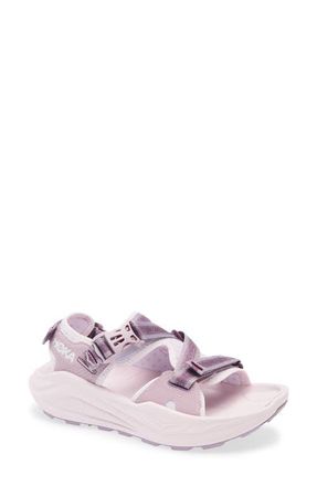 Hoka One One Infini Hike TC Sandal in Fragrant Lilac /Lilac Cream at Nordstrom, Size 10.5