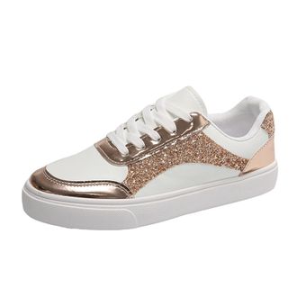 Generic Beach Shoes Women Sneaker Glitter Sparkly Fashion Shiny Casual Sequin Concert Shoes Canvas Top Comfortable Cushioned Walking for Street Wedding Night 