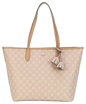 Joop Shopper JOOP cortina 1.0 shopper lhz, Damen, Gr. B/H/T: 36cm x 29cm x 17cm, beige (sesame), Lederimitat, Taschen Shopper, Damen Handtasche mit doppelt