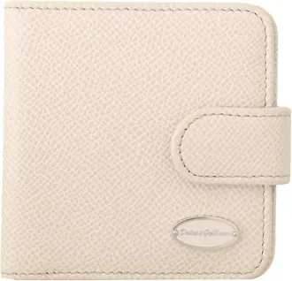 Dolce & Gabbana White Dauphine Leather Condom Case Holder Pocket Mens Wallet
