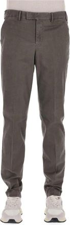 Pantaloni Torino Tailored Chinos - Heren - Chinos - Grijs - L - Katoen - Broeken