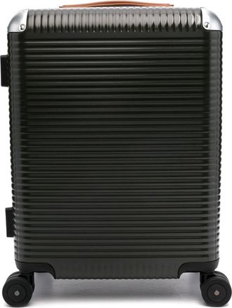 FPM Milano Bank Light Spinner 55 ribbed suitcase - unisex - Polycarbonite - One Size - Green