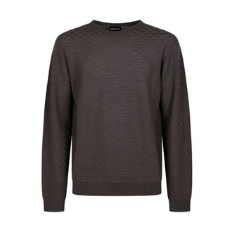 Giorgio Armani Heren, Truien, Bruin, Maat: XL Wol