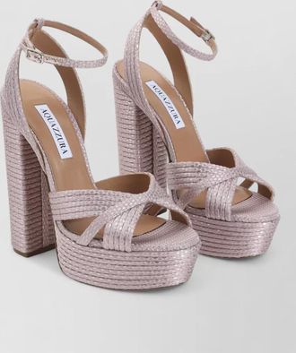 Aquazzura leather platform sandals