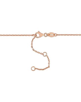 Rina Limor Silver 0.72 Ct. Tw. Pink Tourmaline Bead Bar Necklace