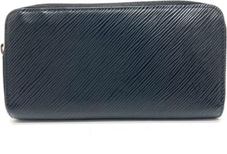 Louis Vuitton Epi Hot Pink Noir Epi Leather Long Wallet (Bi-Fold) (Pre-Owned)