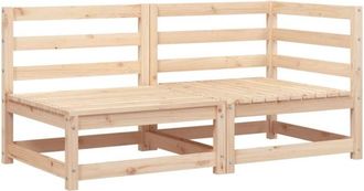 vidaXL Sof&aacute; De Jard&iacute;n De 2 Plazas Madera Maciza De Pino Vidaxl