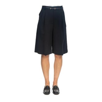 Max Mara Korte Broeken, Dames, Zwart, S, Polyester, Boero Bermuda Shorts