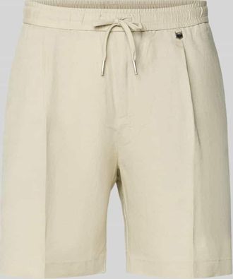 Antony Morato Shorts aus Leinen-Viskose-Mix Modell NEIL in Beige, Gr&ouml;&szlig;e 46