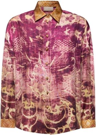 Pierre-Louis Mascia Aloe Longsleeve Shirt - Dames - Overhemden - Veelkleurig - M - Overhemden