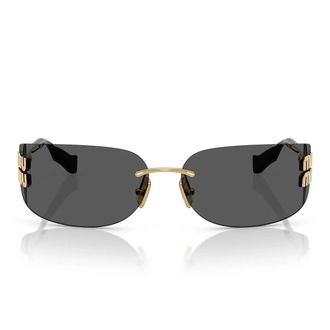 Miu Miu Sunglasses Mua51 S 5 Ak5 S0 Gold/Dark Gray Women