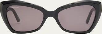 Balenciaga BB0271S Logo Acetate Butterfly Sunglasses
