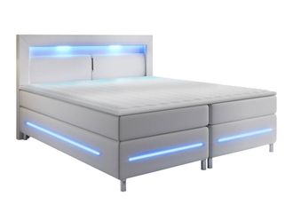 Mirjan24 Mobilier1 - Cama Continental Nashville 109, Blando 10, Continental, Doble, 160x200, Cuero Ecol&oacute;gico, Somieres, 160x210x115cm, Led