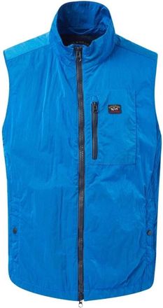 Paul & Shark Nylon Vest Jacket - Heren - Bodywarmers - Blauw - L - Nylon - Jassen
