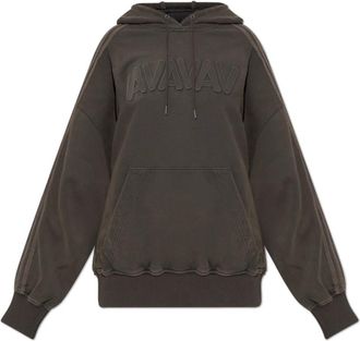 adidas Oversized Hoodie met logo-embossing - Dames - Hoodies - Bruin - XL - Katoen - Hoodies & sweatvesten