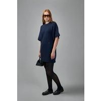 Ganni Chunky Wool Mix T-shirt Dress