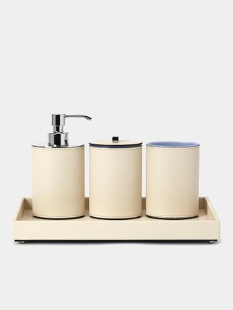 Pinetti Poseidon Leather Bathroom Set