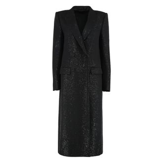 Tom Ford Dames, Mantels, Zwart, Maat: S Wol