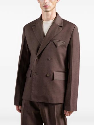 Mani&egrave;re De Voir Didier double-breasted blazer - Brown