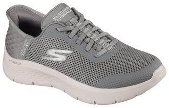 Skechers Slip-On Sneaker SKECHERS GO WALK FLEX-GRAND ENTRY, Damen, Gr. 37, gr&uuml;n (olivgr&uuml;n), Textil, Schuhe Slip-On Sneaker, Slipper mit Slip-ins zum Schlupfen