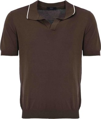 Fay Cotton knit polo shirt
