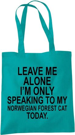 Bang Tidy Clothing Norwegian Forest Cat Gifts for Cat Lovers Owners - Shopper Tote Bags for Women - Funny Reusable Shopping Bag for Groceries, Gift bags, Book Bag, Trave