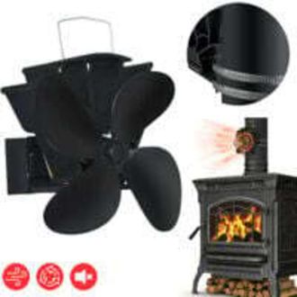 OEM Ventilador Suspendido Silencioso Ulisem De 4 Aspas, Autoalimentado Por Calor, Para Chimeneas Y Estufas De Le&ntilde;a