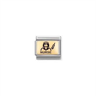 Nomination Unisex Composable Classic Links In Nurse/ Gold