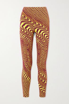 Aztech Mountain + Ed Curtis Leggings Doposci In Maglia Jacquard Off-piste - Giallo