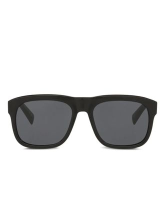 Saint Laurent Eyewear rectangle-frame sunglasses - men - Acetate - One Size - Black
