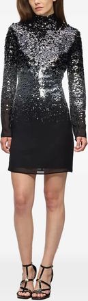 Karl Lagerfeld Mini-jurk verfraaid met pailletten - Zwart