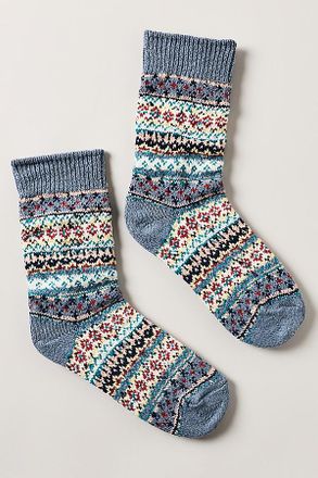 American Trench Cotton Fair Isle Socks