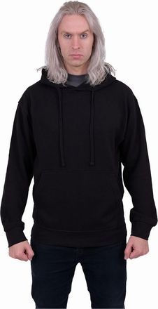 Spiral Unisex effen pull-over hoodie voor volwassenen (Zwart)